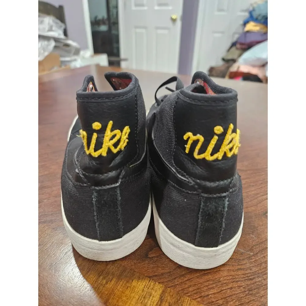 Nike Blazer Court Mid Premium SB Black Sneakers Men’s US Size 11.5 - Picture 3 of 9